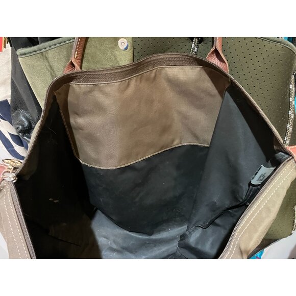 Genuine Longchamp Le Pliage Original large tote,moss green/artichoke - Picture 10 of 11